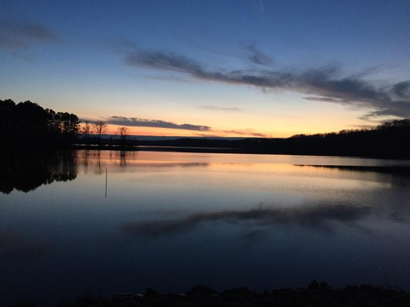Birdsong Lake at sunset